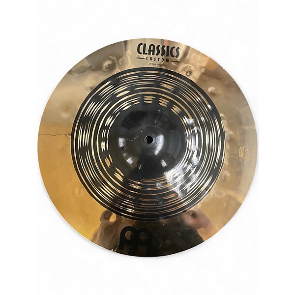 Used MEINL 15in Classic Custom Medium Hi Hat Pair Cymbal