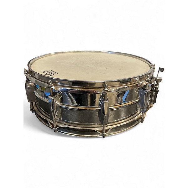 Vintage 1980s Ludwig 5X14 Supraphonic Snare Silver Drum