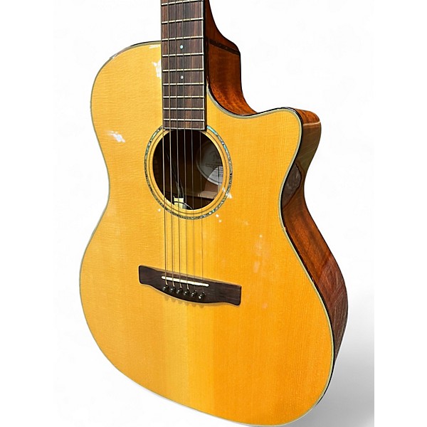 Used Fender GA43SCE Natural Acoustic Electric Guitar