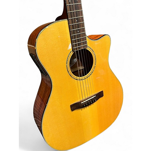 Used Fender GA43SCE Natural Acoustic Electric Guitar