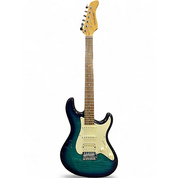 Used Fernandes LE 1Z SSH Blue Burst Solid Body Electric Guitar