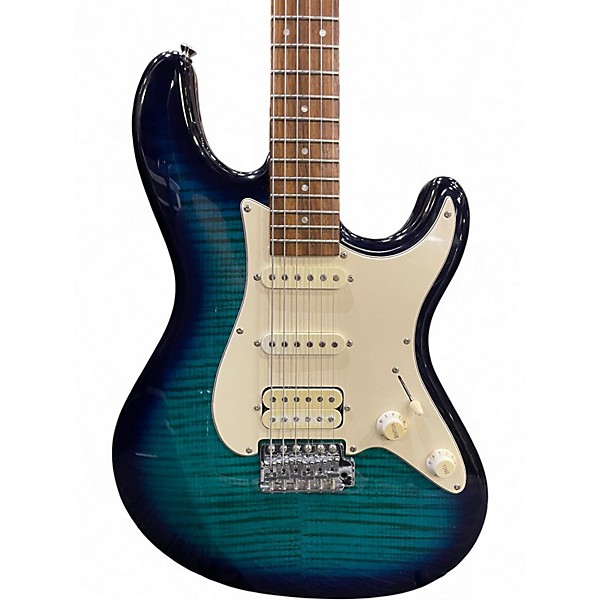 Used Fernandes LE 1Z SSH Blue Burst Solid Body Electric Guitar