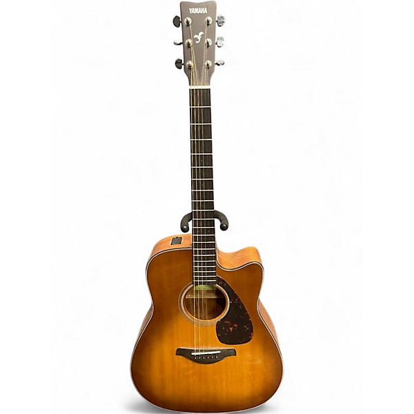 Used Yamaha FGX800C 2 Tone Sunburst Acoustic Electric Guitar