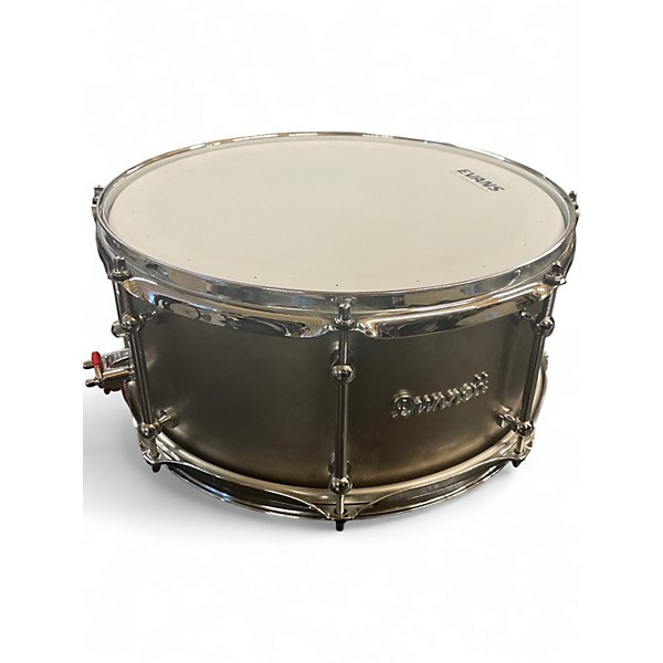 Used Dunnett 6.5X14 Classic Titanium Snare Silver Drum