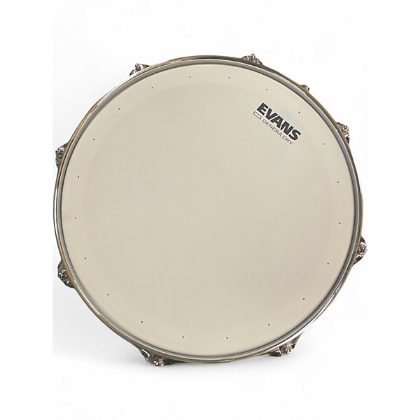 Used Dunnett 6.5X14 Classic Titanium Snare Silver Drum