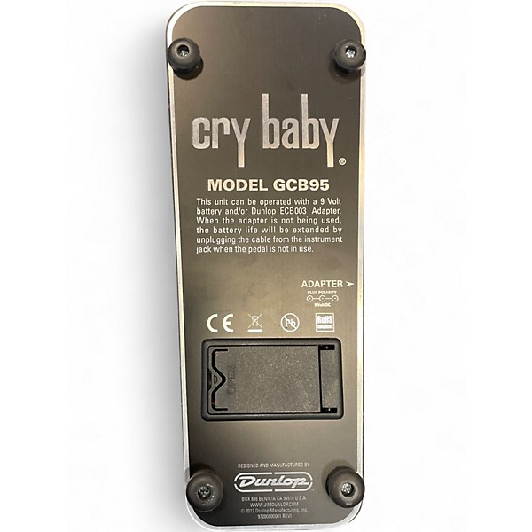 Used Dunlop GCB95 Original Crybaby Wah Effect Pedal