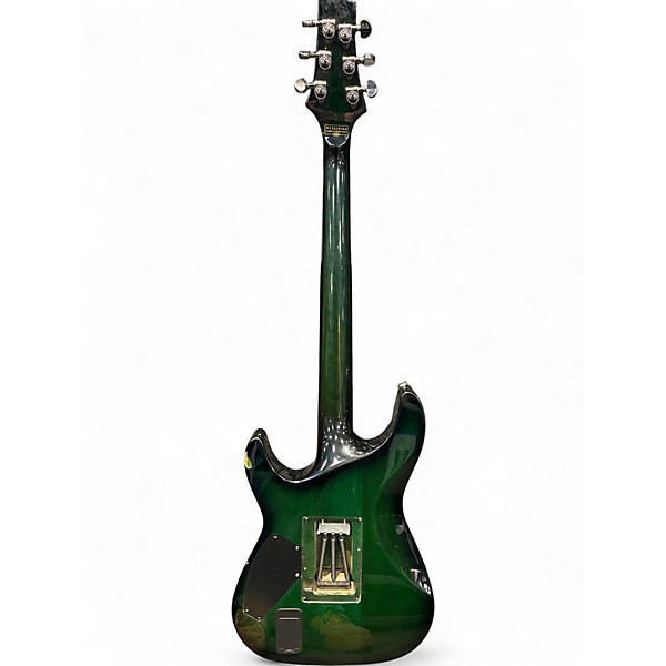 Used Schecter Guitar Research C-1 Diamond Special Edition Trans Green Solid Body Electric Guitar