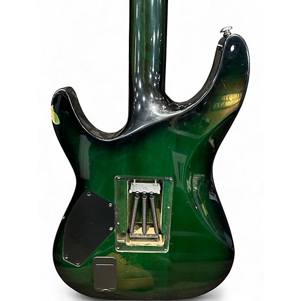 Used Schecter Guitar Research C-1 Diamond Special Edition Trans Green Solid Body Electric Guitar