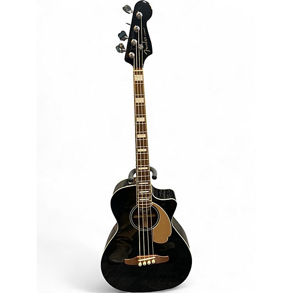 Used Fender Kingman 4-String Black Acoustic Bass Guitar