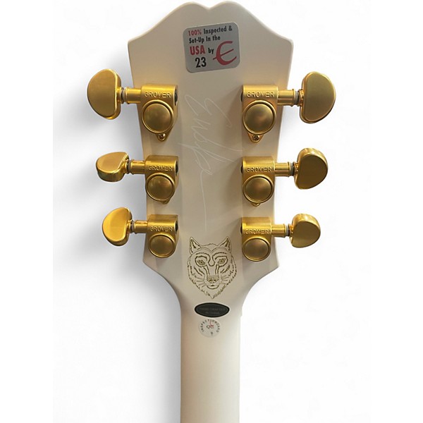 Used Epiphone Emily Wolfe Sheraton satin white Hollow Body Electric Guitar
