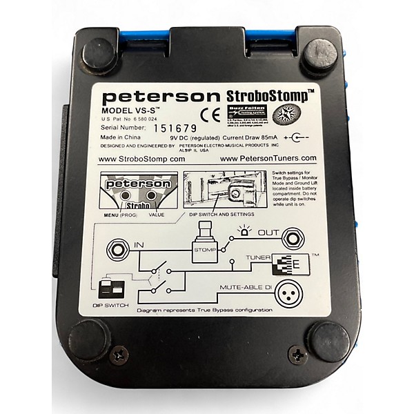 Used Peterson STROBOSTOMP Tuner Pedal