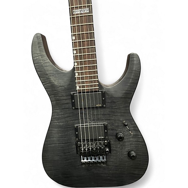 Used ESP LTD MH350fm Black Solid Body Electric Guitar