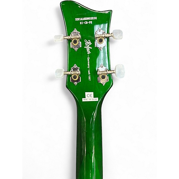 Used Hofner Ignition Club GREEN BURST Electric Bass Guitar