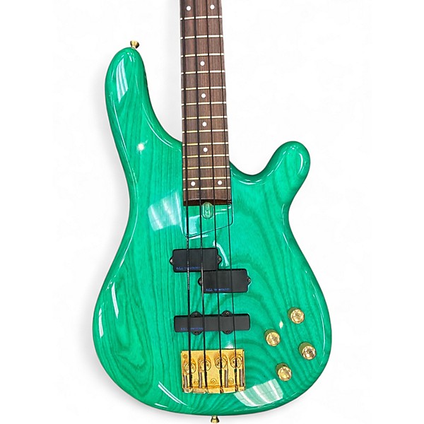 Used Fernandes FRB90 Metallic Green Electric Bass Guitar