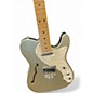Used Fender American Elite Thinline Telecaster Shoreline Gold Hollow Body Electric Guitar