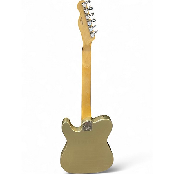 Used Fender American Elite Thinline Telecaster Shoreline Gold Hollow Body Electric Guitar