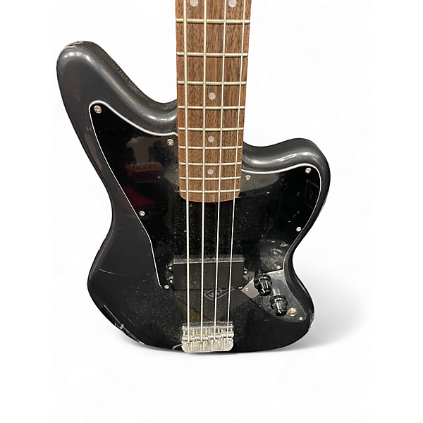 Used Squier Affinity Series Jaguar Charcoal Frost Metallic Electric Bass Guitar