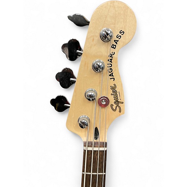 Used Squier Affinity Series Jaguar Charcoal Frost Metallic Electric Bass Guitar