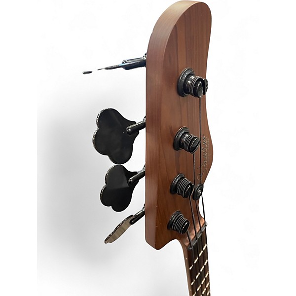 Used Schecter Guitar Research J-4 Exotic Vintage Sunburst Electric Bass Guitar