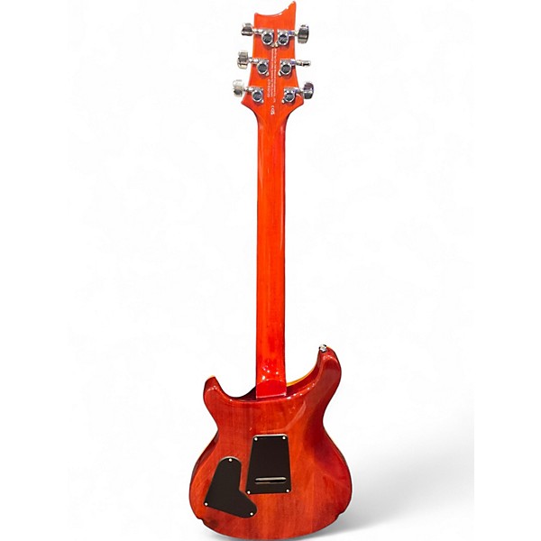 Used PRS SE Custom 24 Flamed Orange Burst Solid Body Electric Guitar