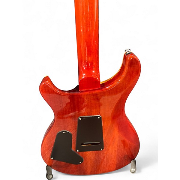 Used PRS SE Custom 24 Flamed Orange Burst Solid Body Electric Guitar