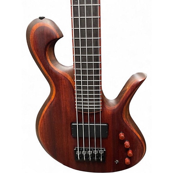 Used Pete Hilton WORKHORSE Natural Electric Bass Guitar