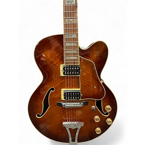 Used Ibanez AF85VLS1201 Brown Burst Hollow Body Electric Guitar
