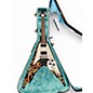 Used Epiphone Jimi Hendrix "Love Drops" Flying V Black and White Solid Body Electric Guitar thumbnail