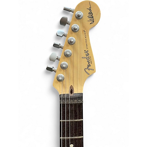 Used Fender Artist Series Jeff Beck Stratocaster Olympic White Solid Body Electric Guitar