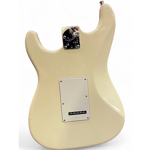 Used Fender Artist Series Jeff Beck Stratocaster Olympic White Solid Body Electric Guitar