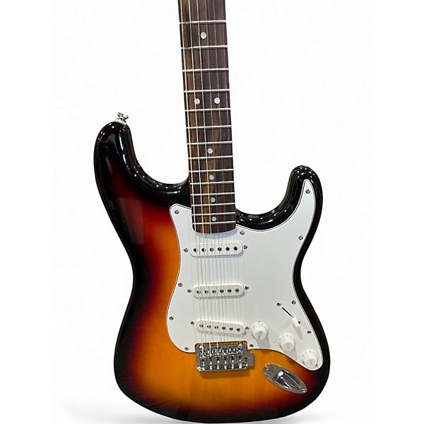 Used Squier Stratocaster Sunburst Solid Body Electric Guitar