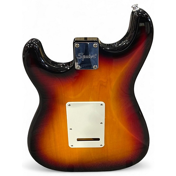 Used Squier Stratocaster Sunburst Solid Body Electric Guitar