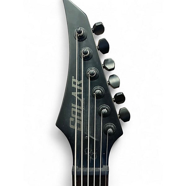 Used Solar Guitars AB2.6ET FBB Black Solid Body Electric Guitar