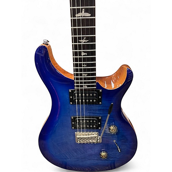 Used PRS SE Custom 24 Faded Blue Burst Solid Body Electric Guitar