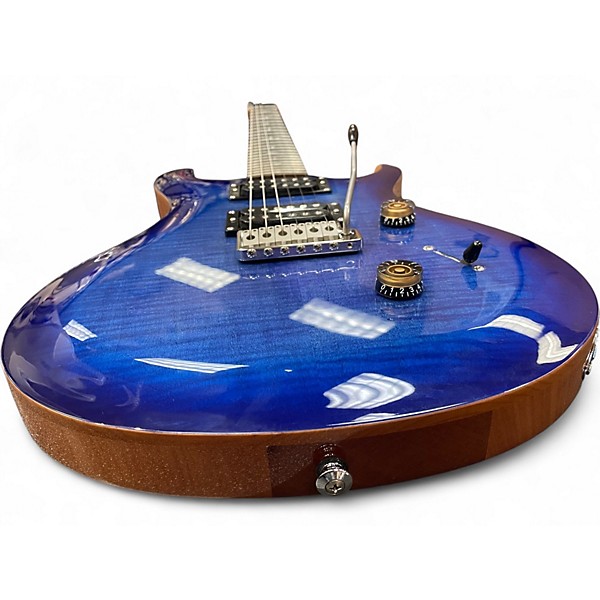 Used PRS SE Custom 24 Faded Blue Burst Solid Body Electric Guitar