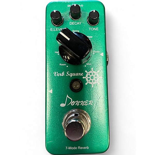 Used Donner 7 MODE REVERB Effect Pedal