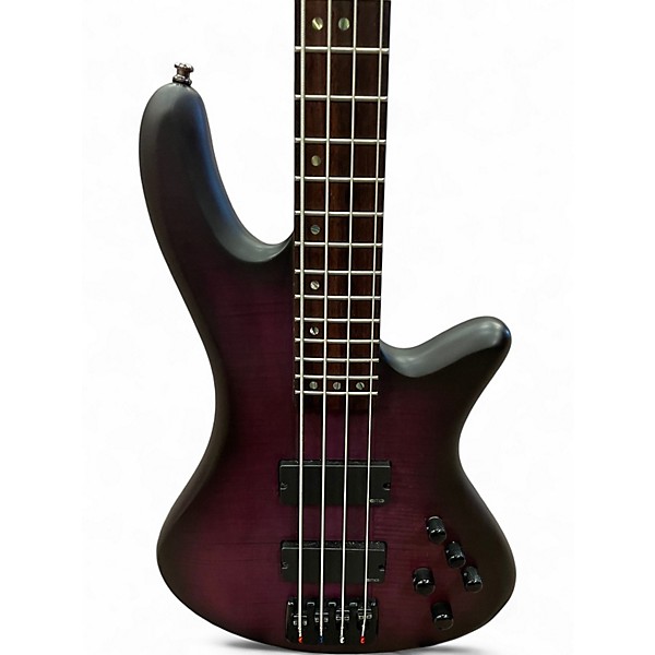 Used Schecter Guitar Research STILETTO STUDIO 4 STRING TRANSPARENT PURPLE BURST Electric Bass Guitar