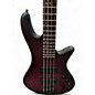 Used Schecter Guitar Research STILETTO STUDIO 4 STRING TRANSPARENT PURPLE BURST Electric Bass Guitar