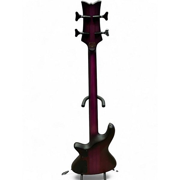 Used Schecter Guitar Research STILETTO STUDIO 4 STRING TRANSPARENT PURPLE BURST Electric Bass Guitar