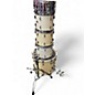 Used Yamaha 5 Piece Tour Custom White Drum Kit thumbnail