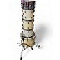 Used Yamaha 5 Piece Tour Custom White Drum Kit