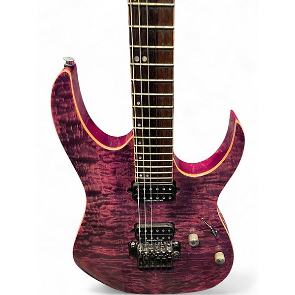 Used Ibanez RG920QMZ High Voltage Violet Solid Body Electric Guitar