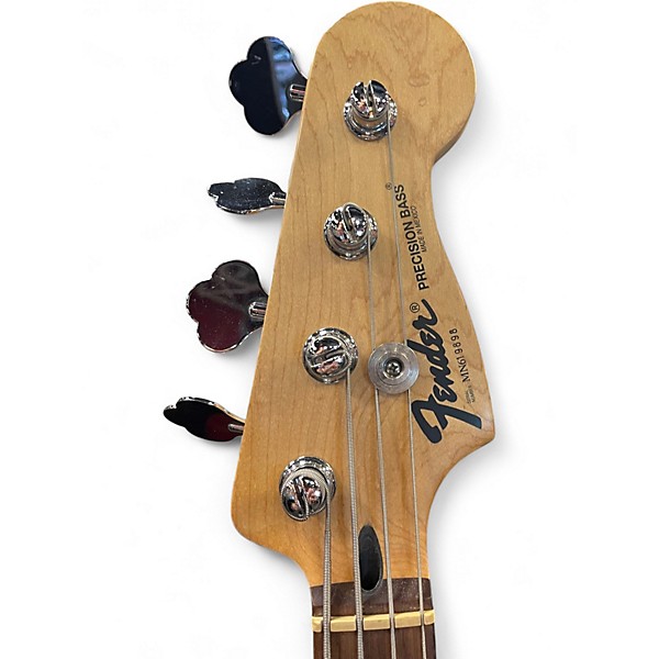 Used Fender Standard Precision Bass Butterscotch Blonde Electric Bass Guitar