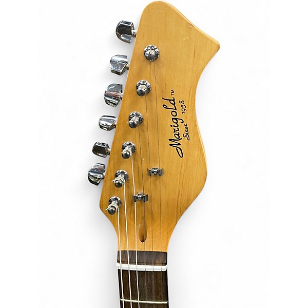 Used Marigold DOUBLE CUTAWAY 2 Color Sunburst Solid Body Electric Guitar