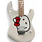 Used Squier Hello Kitty Stratocaster White Solid Body Electric Guitar
