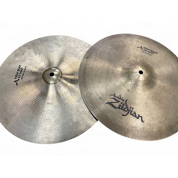 Used Zildjian 14in New Beat Hi Hat Pair Cymbal