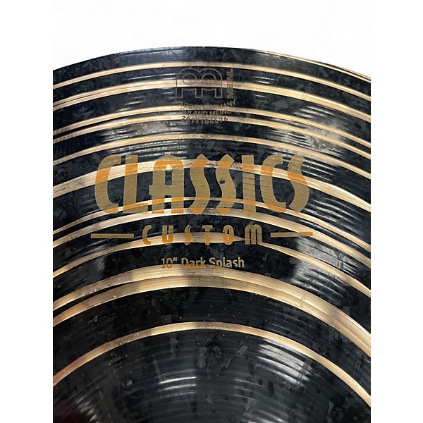 Used MEINL 10in CLASSIC CUSTOM DARK SPLASH Cymbal