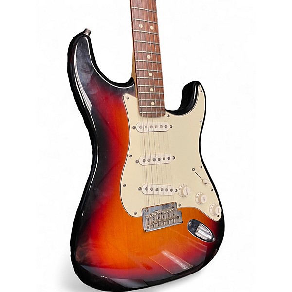 Used 2011 Fender American Standard Stratocaster 3 Tone Sunburst Solid Body Electric Guitar