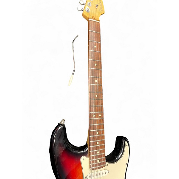 Used 2011 Fender American Standard Stratocaster 3 Tone Sunburst Solid Body Electric Guitar