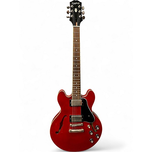 Used 2022 Epiphone ES 339 Trans Red Hollow Body Electric Guitar